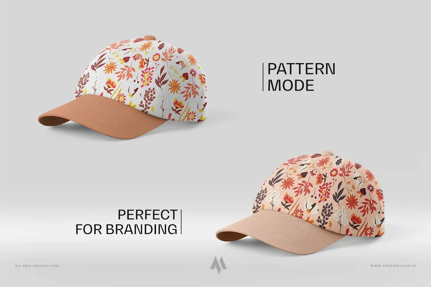 Bộ mockup mũ lưỡi trai thời trang