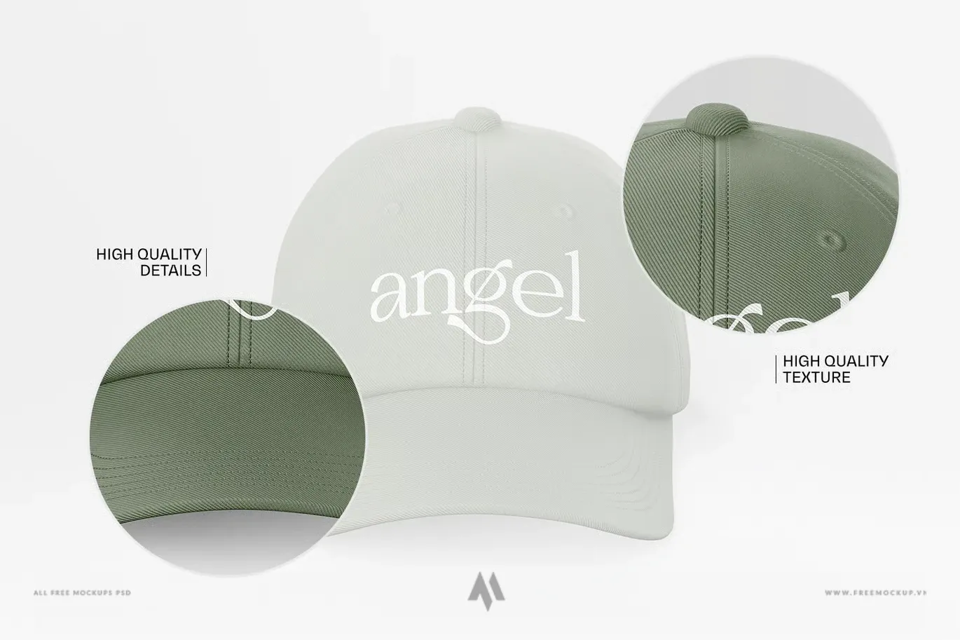 Bộ mockup mũ lưỡi trai thời trang