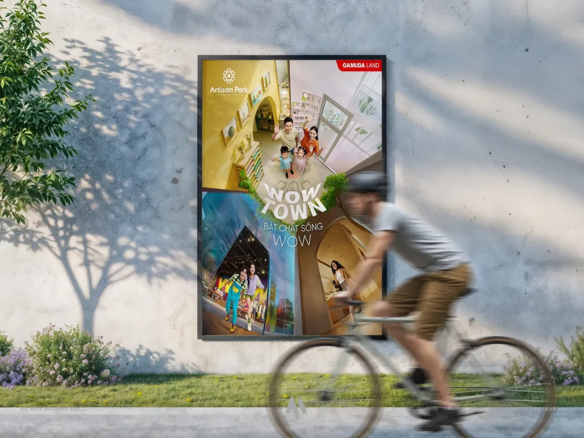 Tạo ấn tượng mạnh với Mockup poster đường phố