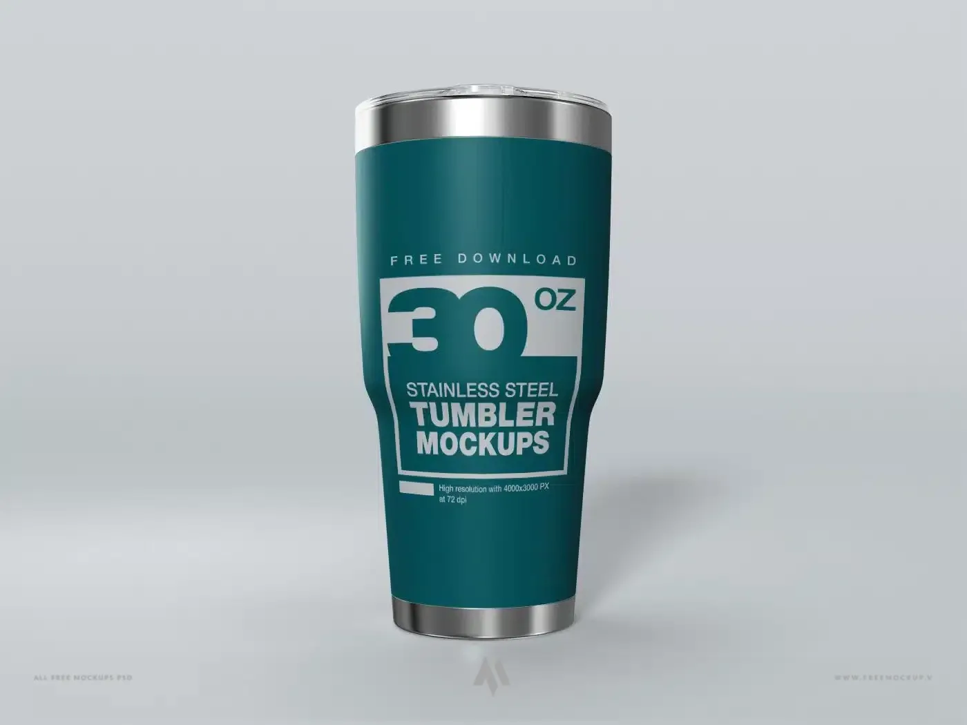 Mockup cốc giữ nhiệt inox