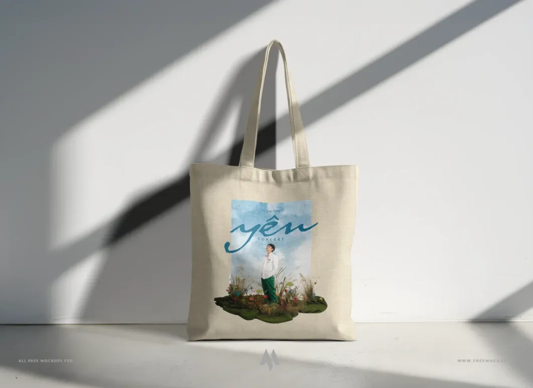 Mockup túi vải Tote miễn phí