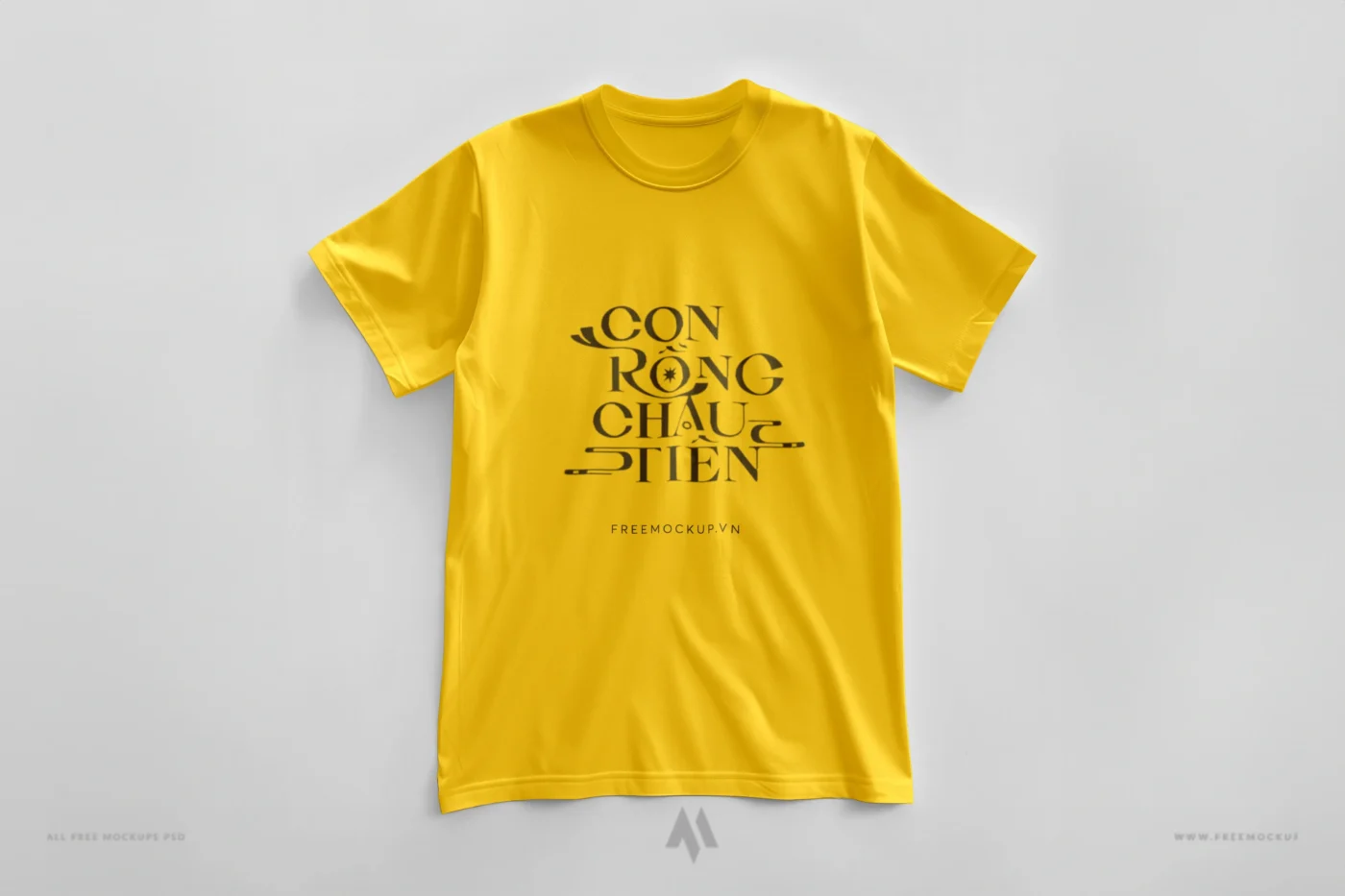 Mockup áo thun cổ tròn miễn phí