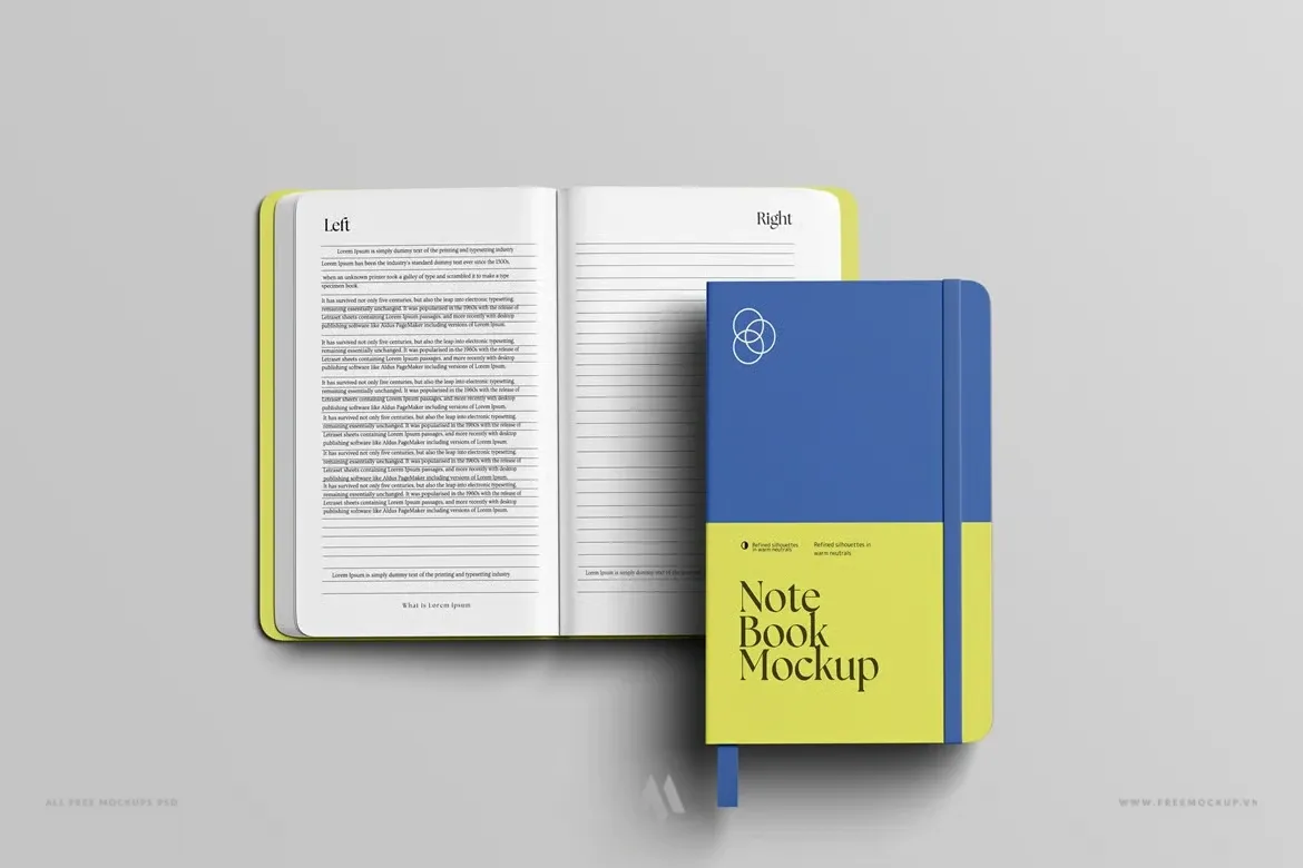 Mockup sổ tay cao cấp miễn phí