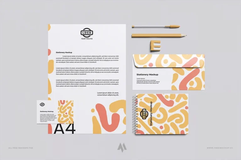 Mockup bộ giấy tờ nhận diện thương hiệu