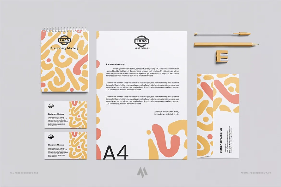 Mockup bộ nhận diện thương hiệu