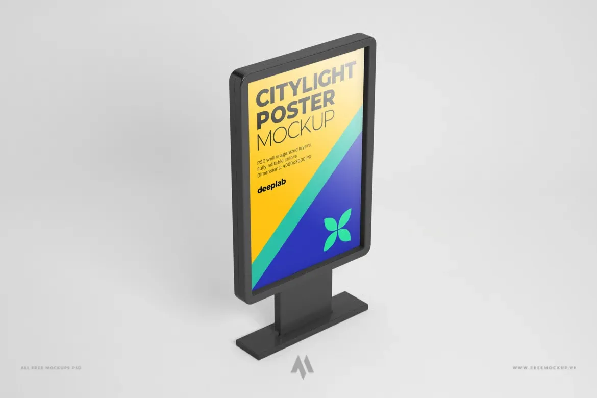 Bộ mockup poster đường phố miễn phí