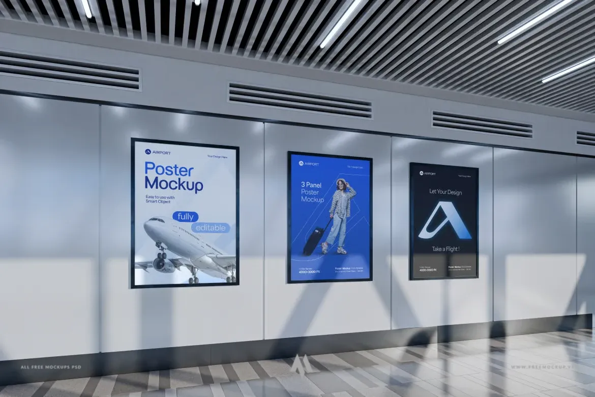 Mockup Sân Bay: Nâng Tầm Quảng Cáo Của Bạn!