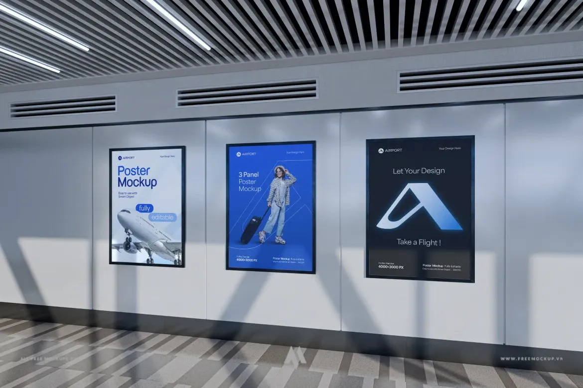 Mockup Sân Bay: Nâng Tầm Quảng Cáo Của Bạn!