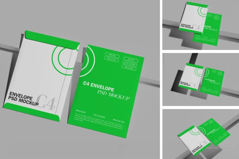 Mockup phong bì thư khổ lớn
