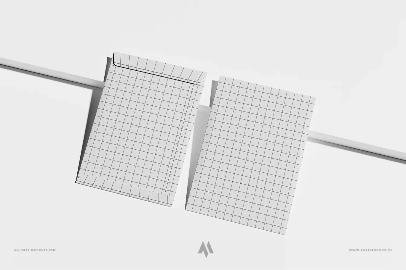 Mockup phong bì khổ lớn