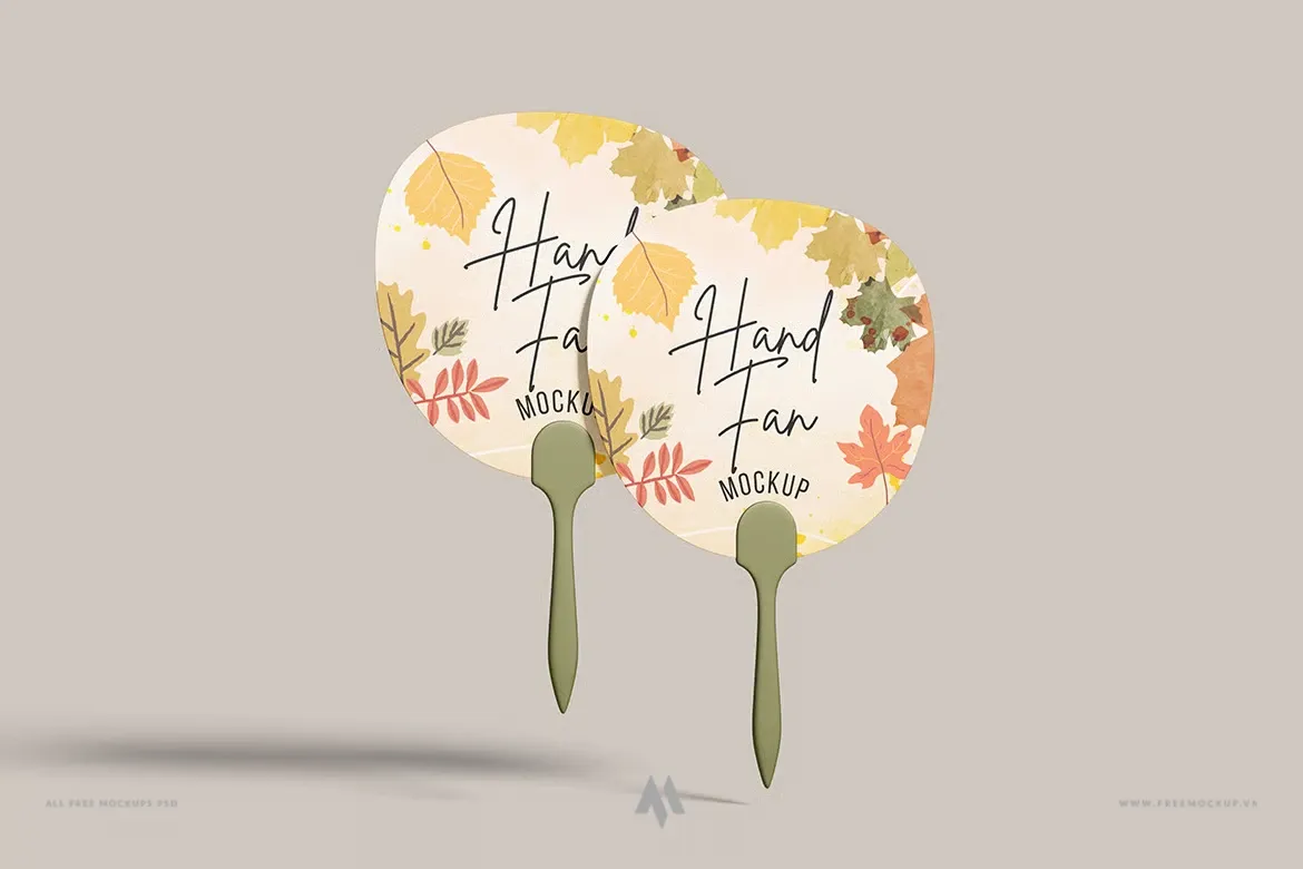 Mockup quạt cầm tay