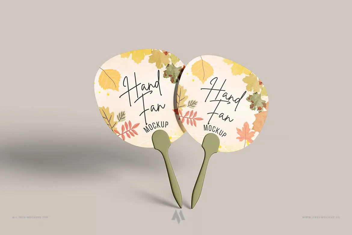 Mockup quạt cầm tay