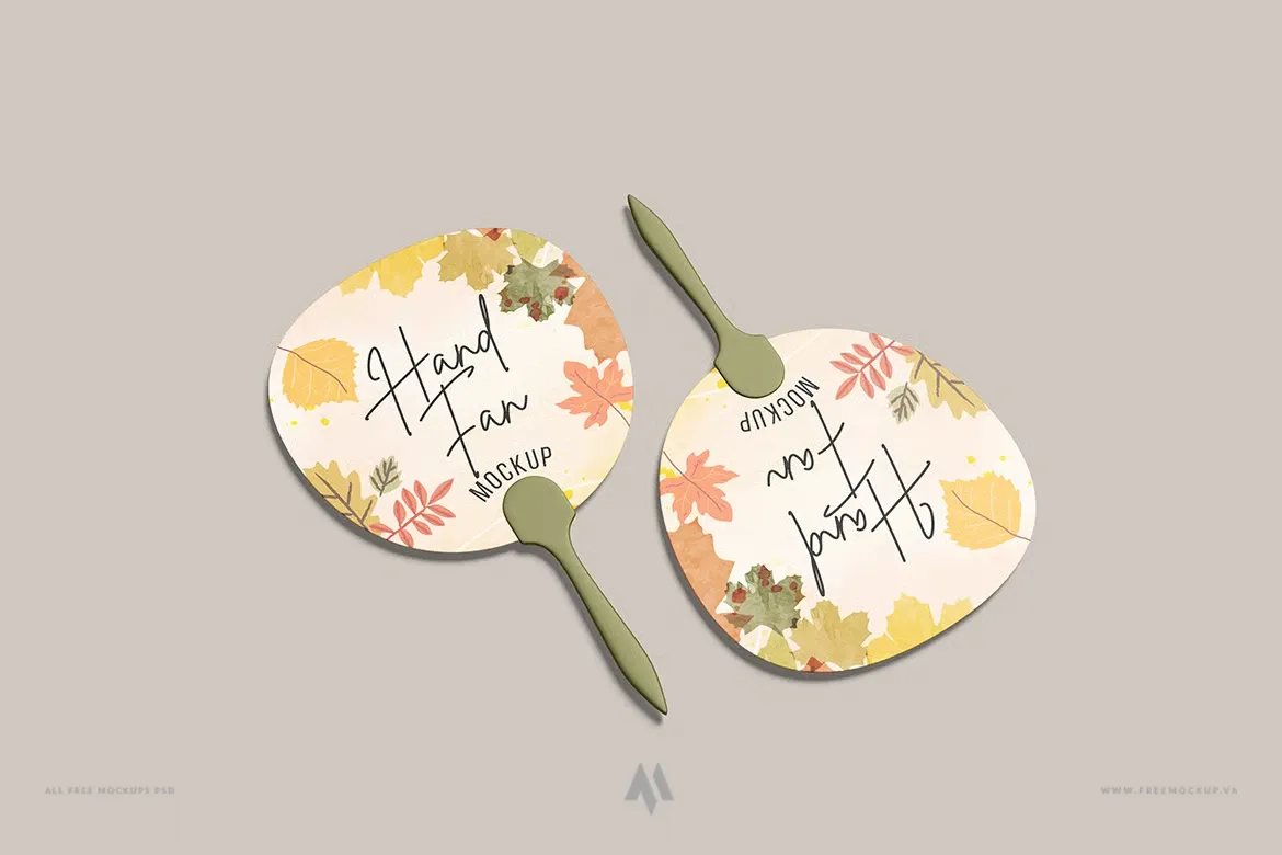 Mockup quạt cầm tay
