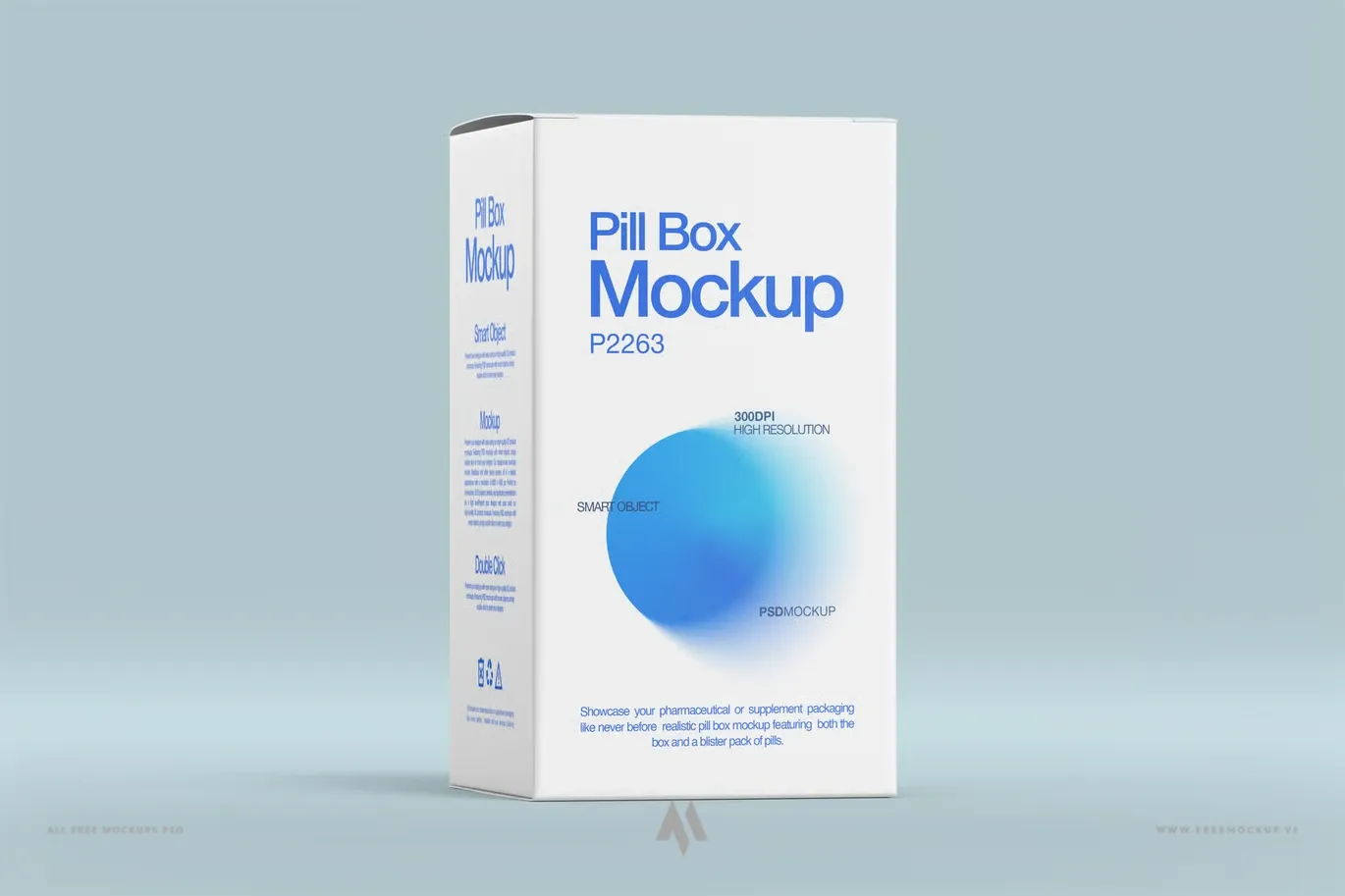 Bộ mockup lọ thuốc và hộp đựng