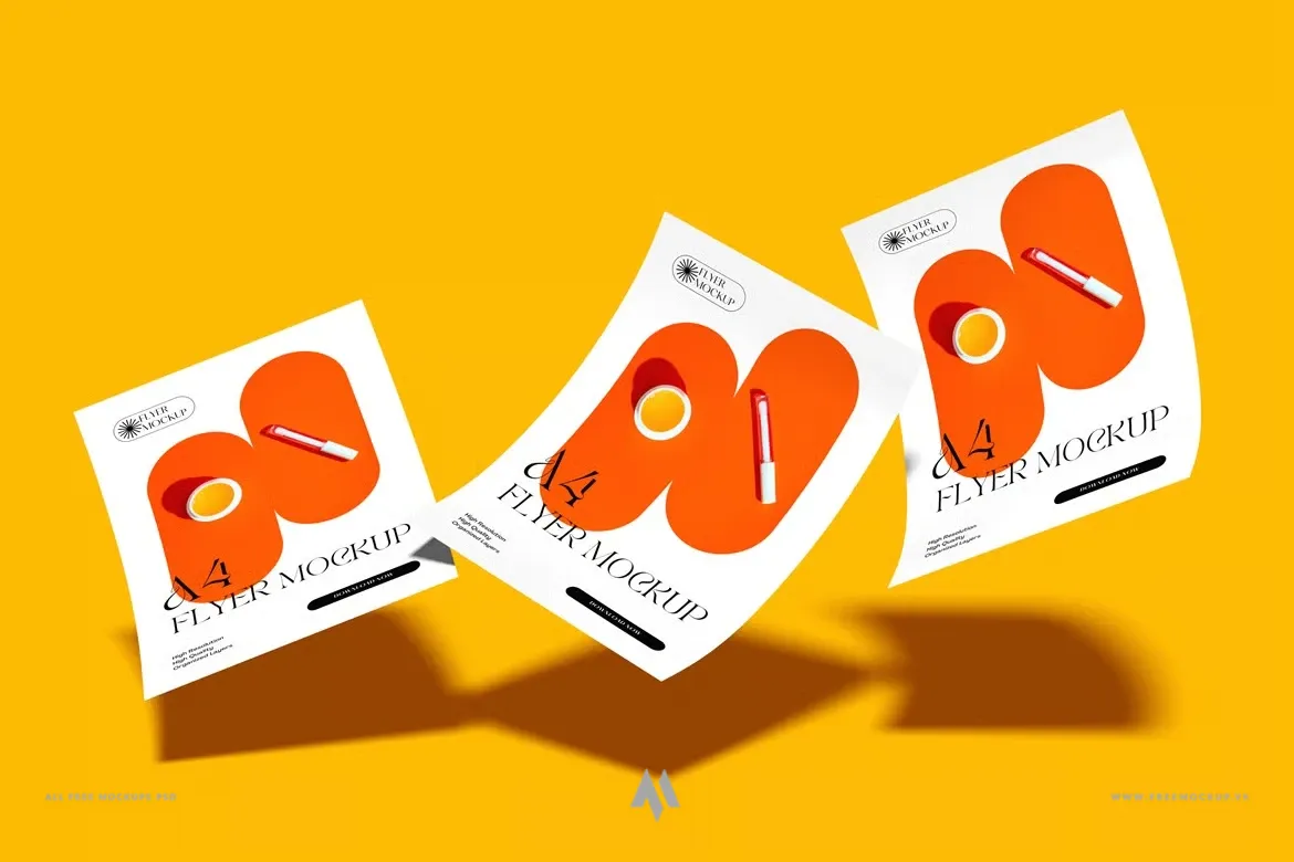 A4 Flyer Mockup: Trình bày tờ rơi chuyên nghiệp