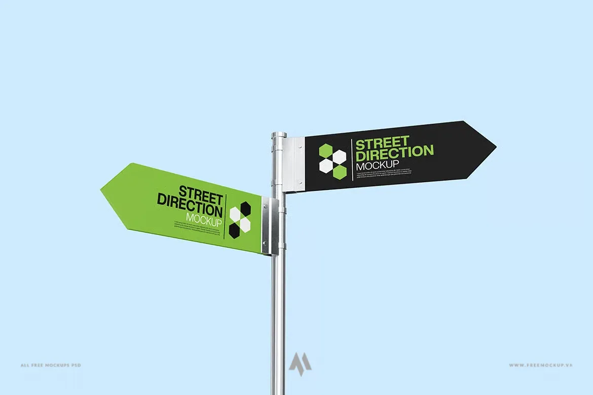 Mockup Chỉ Dẫn Đường Phố: Nâng Tầm Thiết Kế Của Bạn!