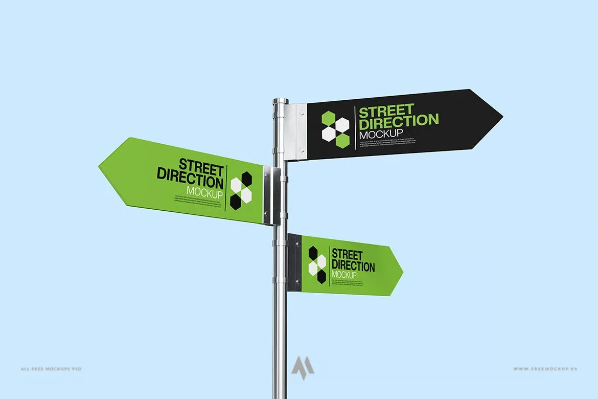Mockup Chỉ Dẫn Đường Phố: Nâng Tầm Thiết Kế Của Bạn!