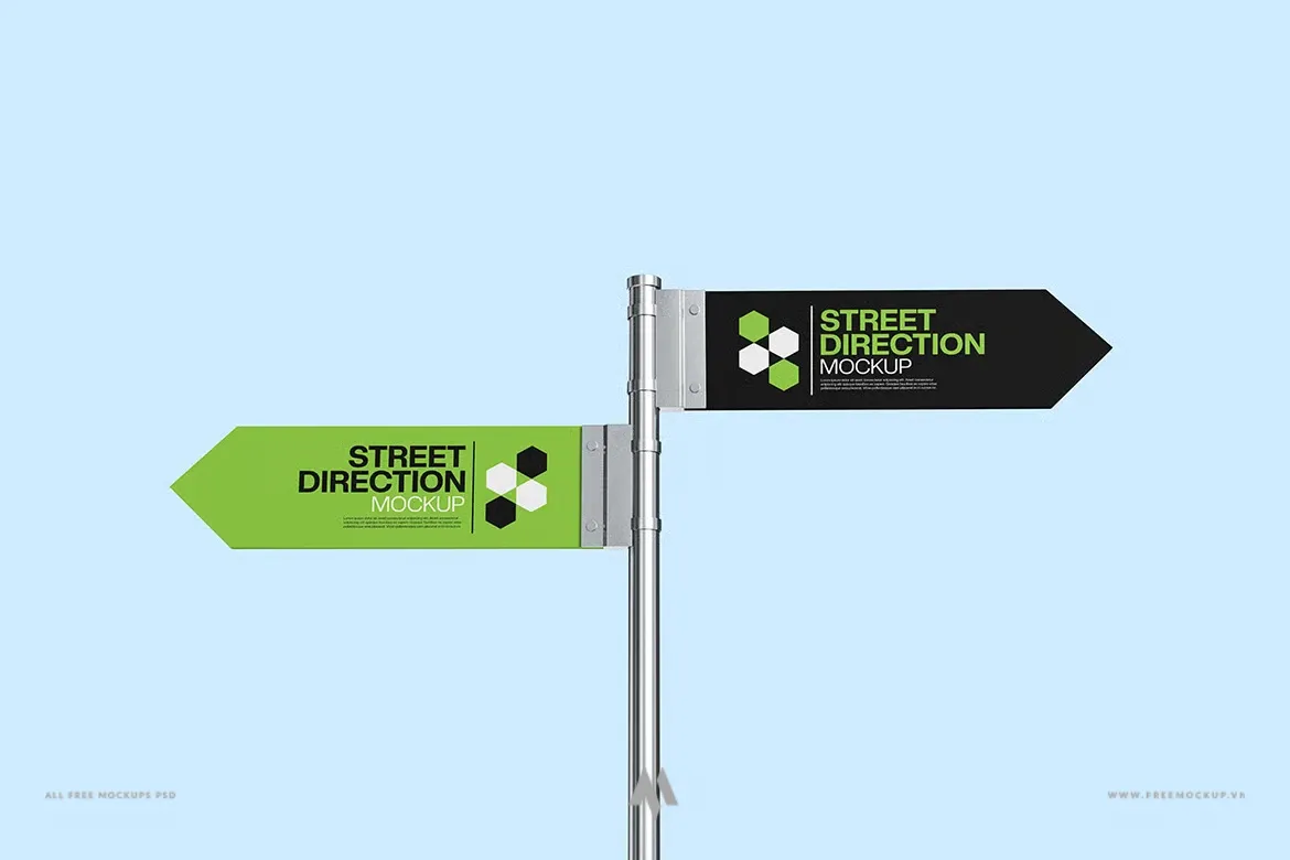 Mockup Chỉ Dẫn Đường Phố: Nâng Tầm Thiết Kế Của Bạn!