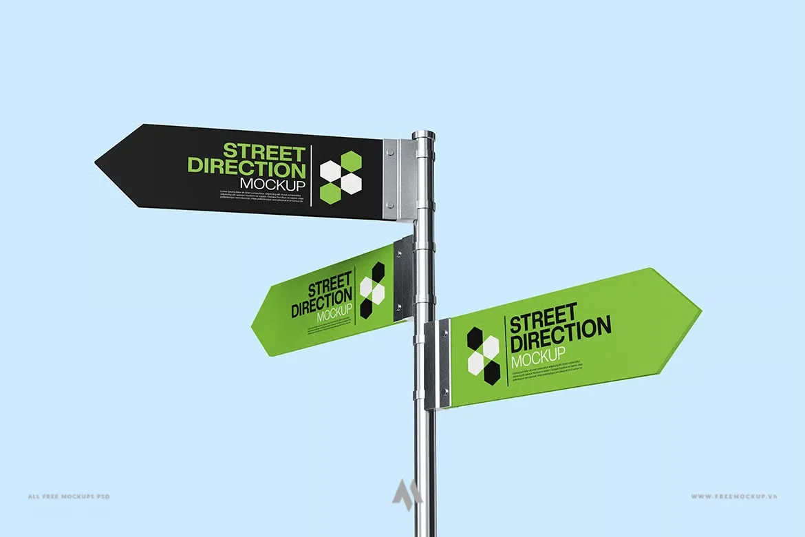 Mockup Chỉ Dẫn Đường Phố: Nâng Tầm Thiết Kế Của Bạn!