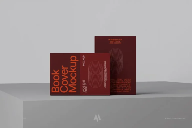 Mockup bìa sách miễn phí
