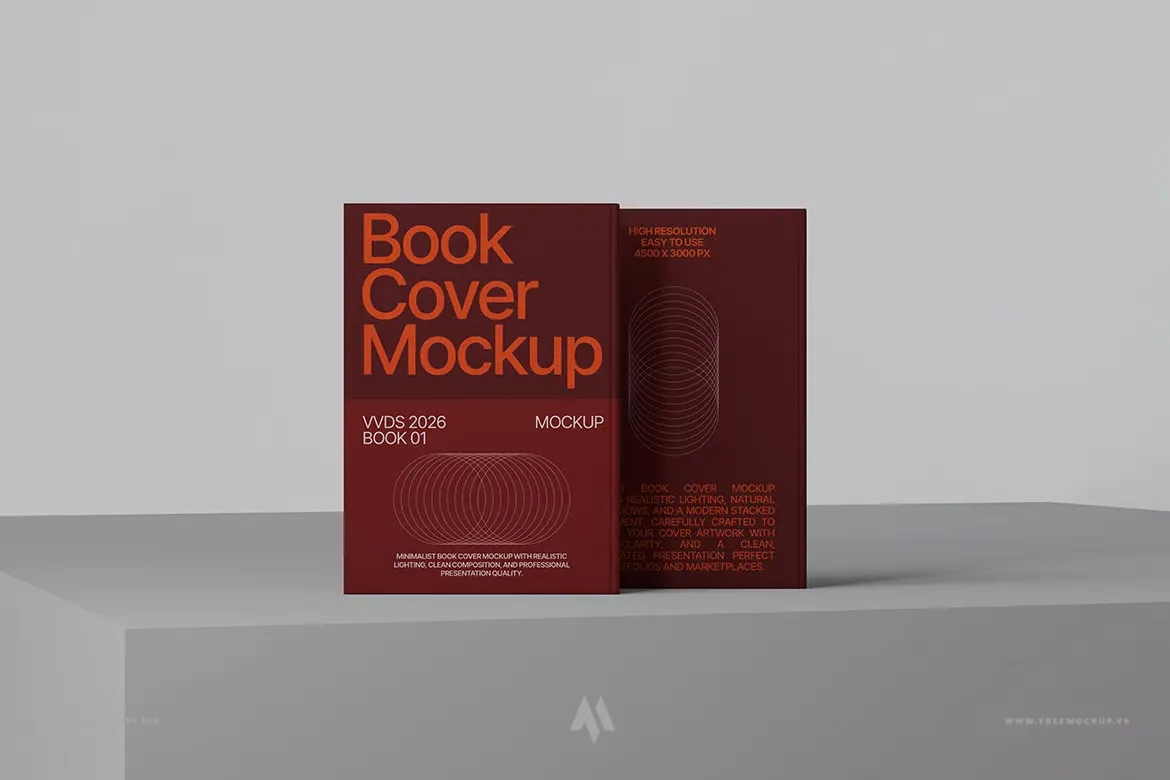 Bí quyết trình bày bìa sách: Mockup miễn phí tinh tế!