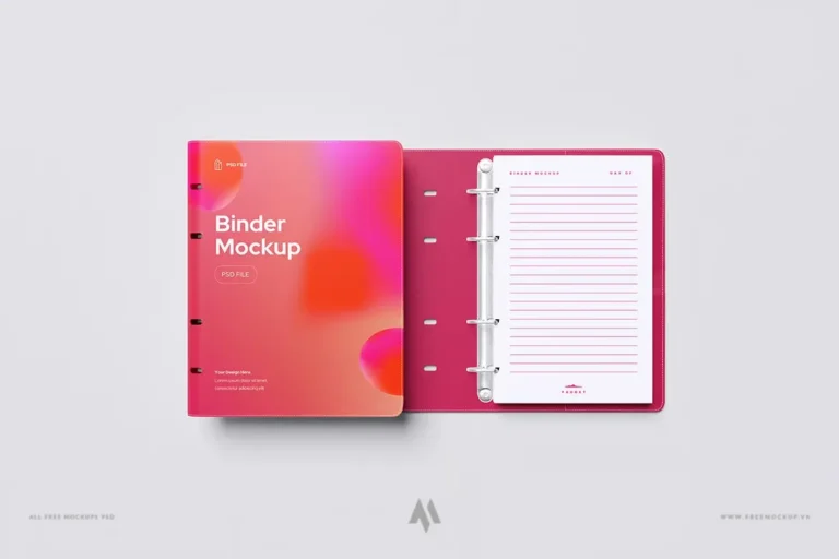 Mockup sổ còng miễn phí