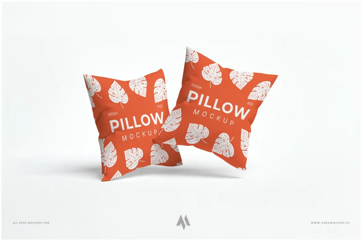 Mockup gối trên nền trơn