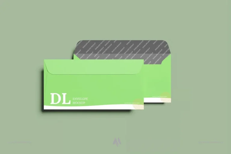 Mockup phong bì ngang miễn phí
