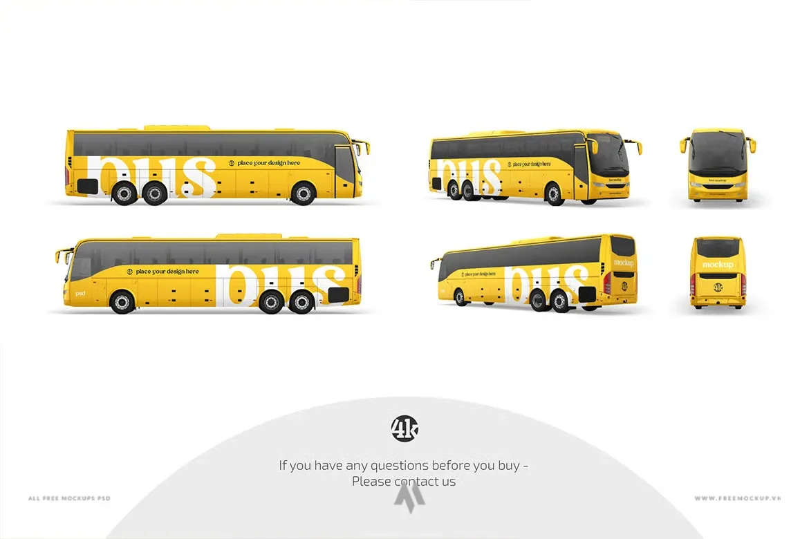 Mockup xe khách: Nâng tầm thương hiệu, thu hút mọi ánh nhìn!