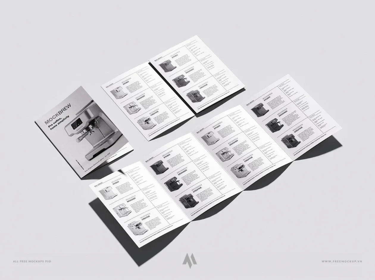Khám Phá Mockup Brochure Gấp A4 Đa Năng!