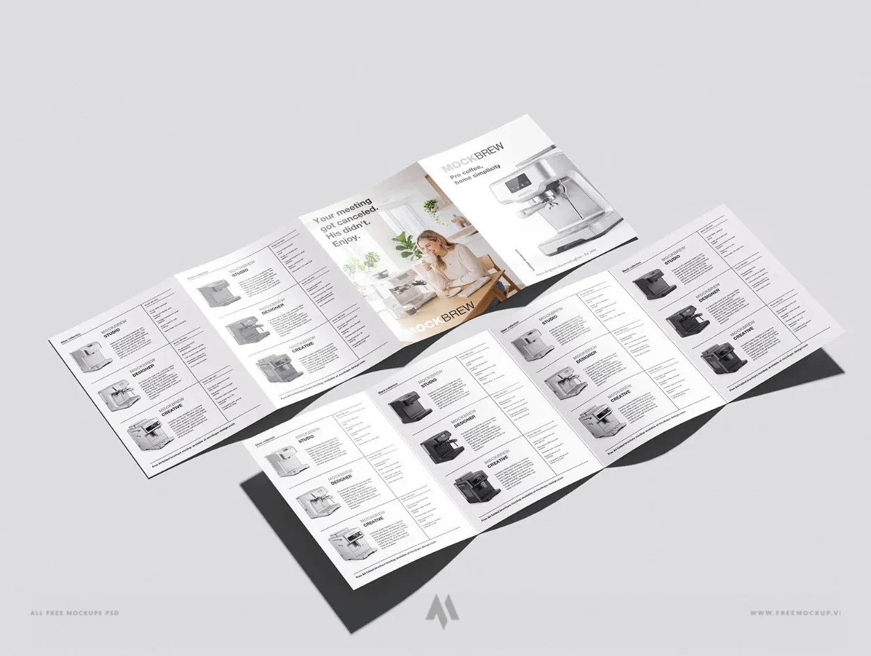Khám Phá Mockup Brochure Gấp A4 Đa Năng!