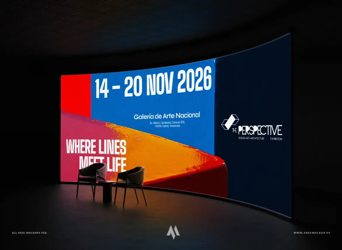 Bí quyết nâng tầm sự kiện với Mockup màn hình LED cong