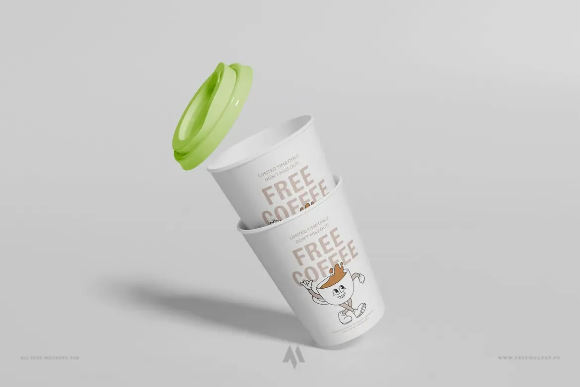 Mockup Cốc Giấy miễn phí PSD