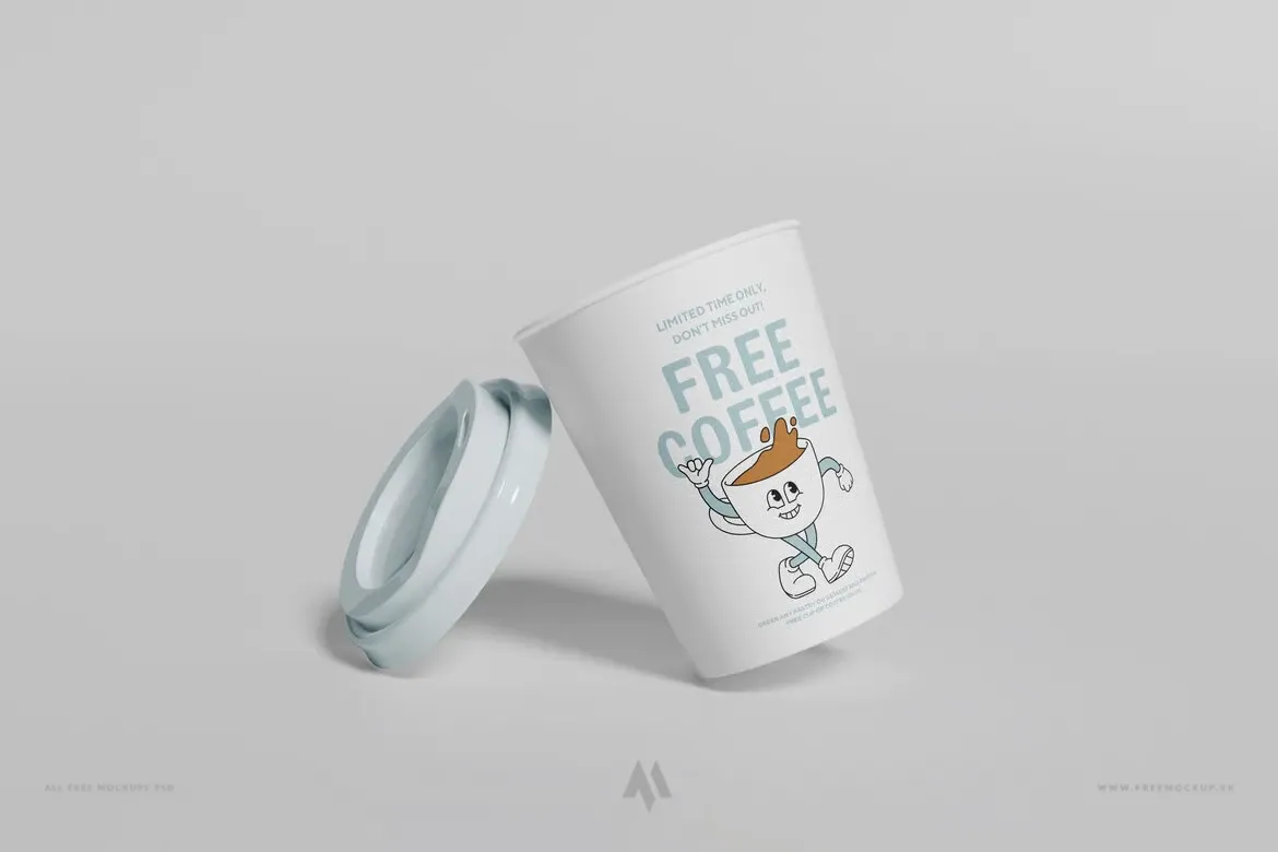 Mockup Cốc Giấy miễn phí PSD