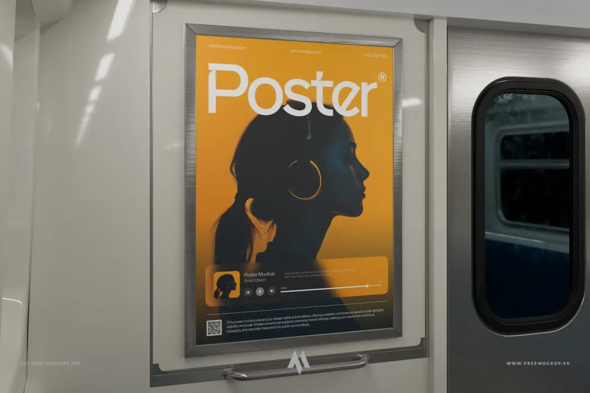 Biến thiết kế thành quảng cáo tàu điện ngầm chân thực!