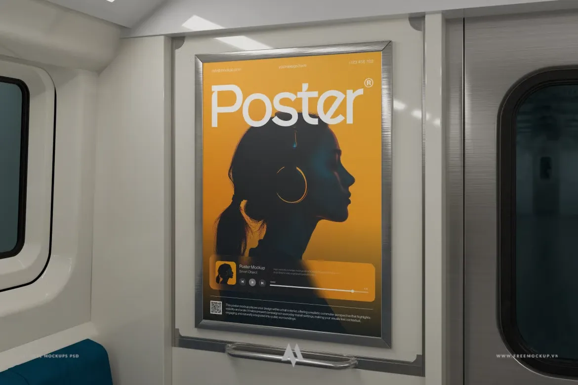 Biến thiết kế thành quảng cáo tàu điện ngầm chân thực!