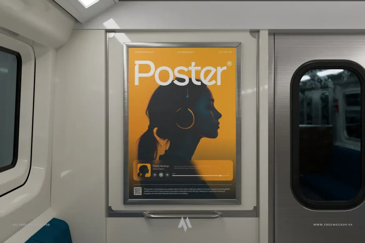 Biến thiết kế thành quảng cáo tàu điện ngầm chân thực!