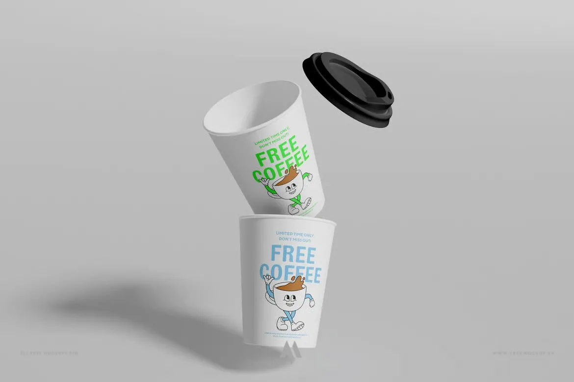 Mockup Cốc Giấy miễn phí PSD