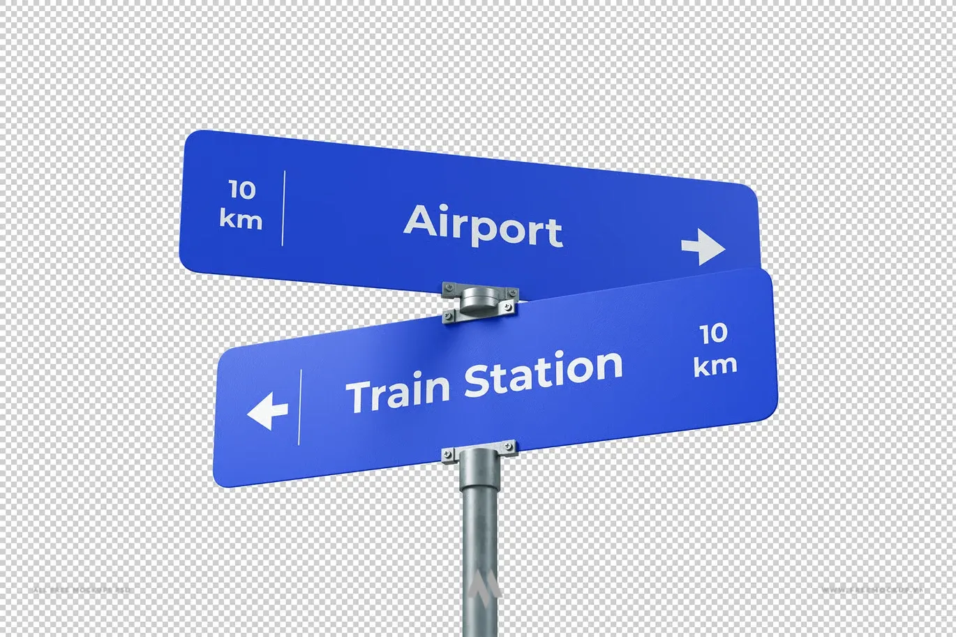 Mockup biển chỉ dẫn miễn phí