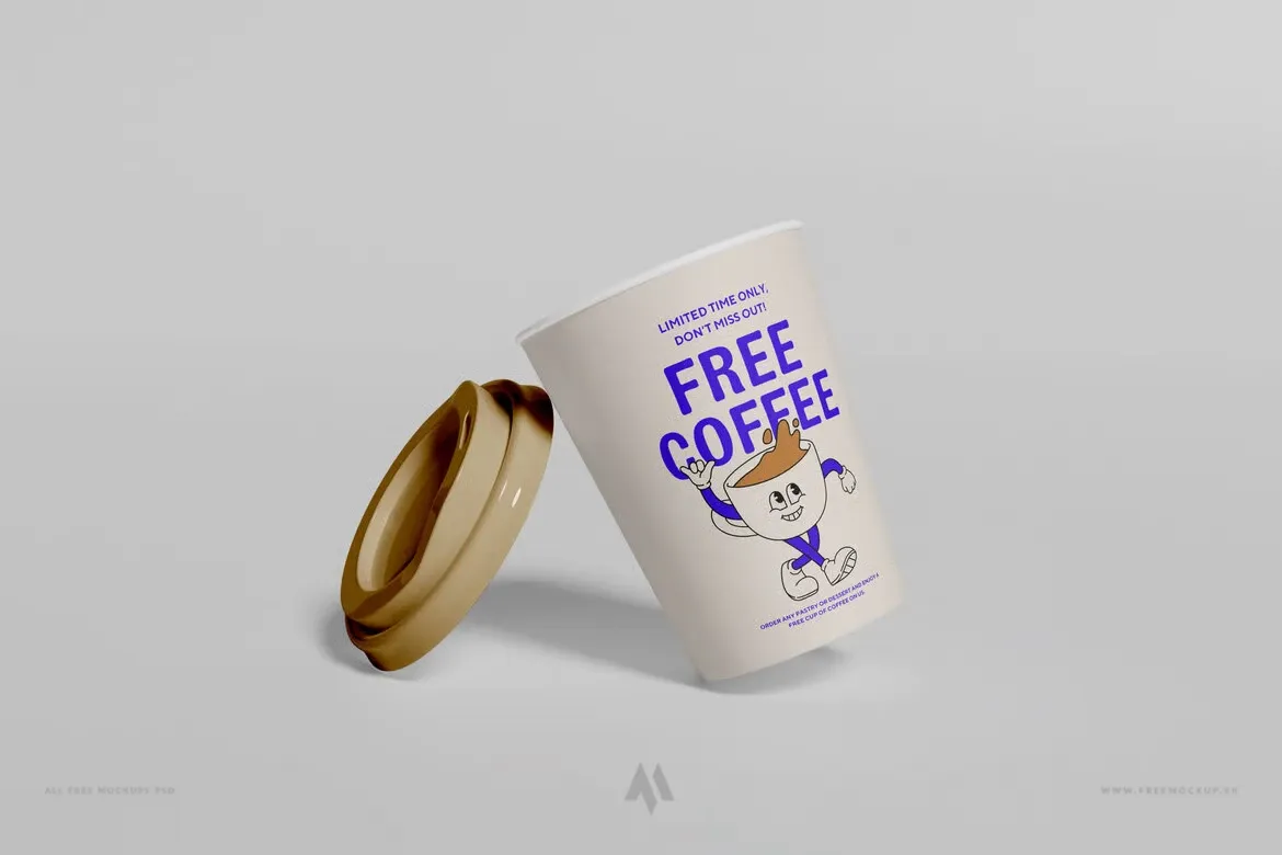 Mockup Cốc Giấy miễn phí PSD