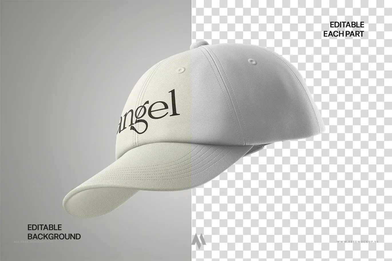 Bộ mockup mũ lưỡi trai thời trang