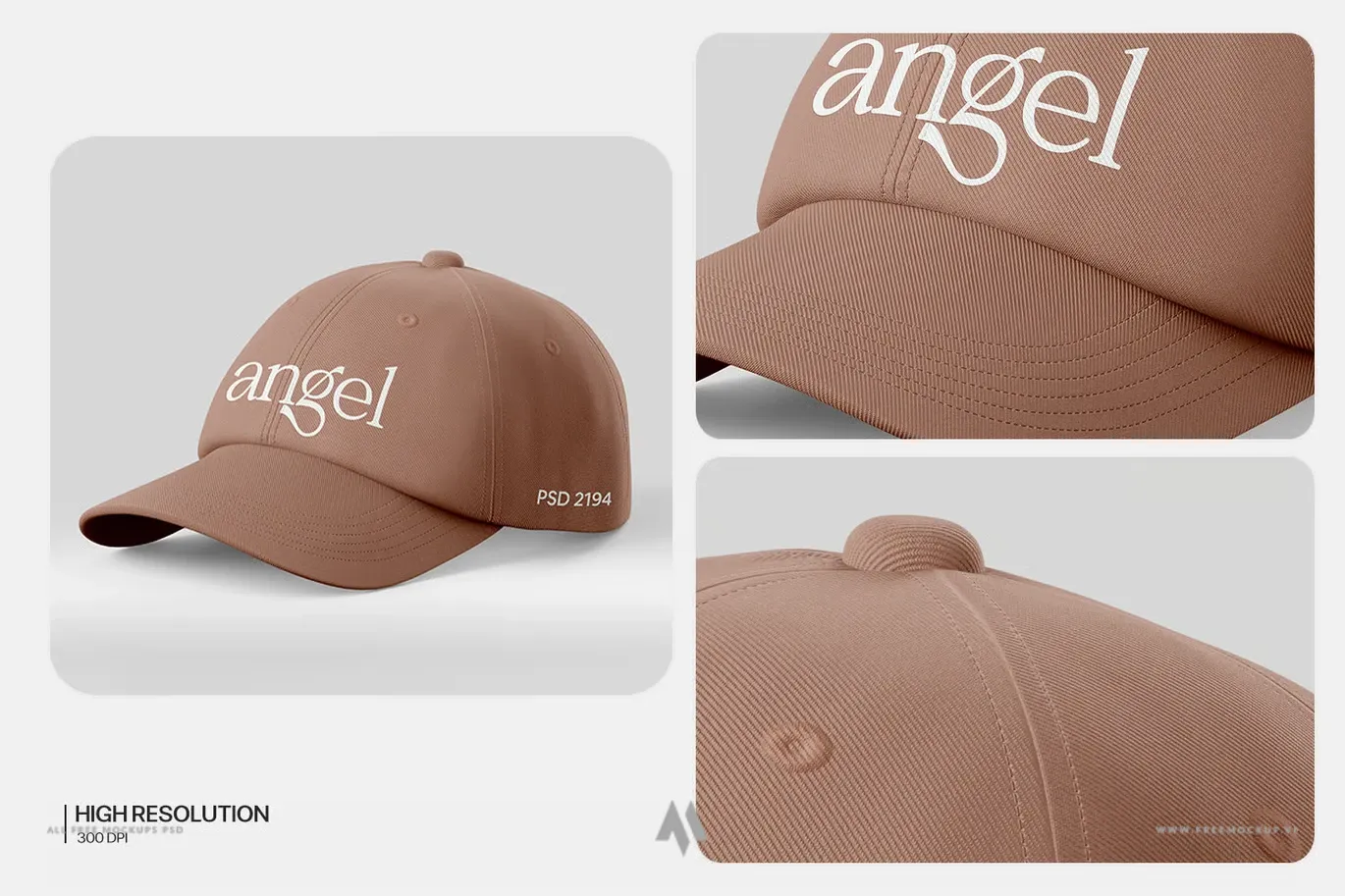 Bộ mockup mũ lưỡi trai thời trang