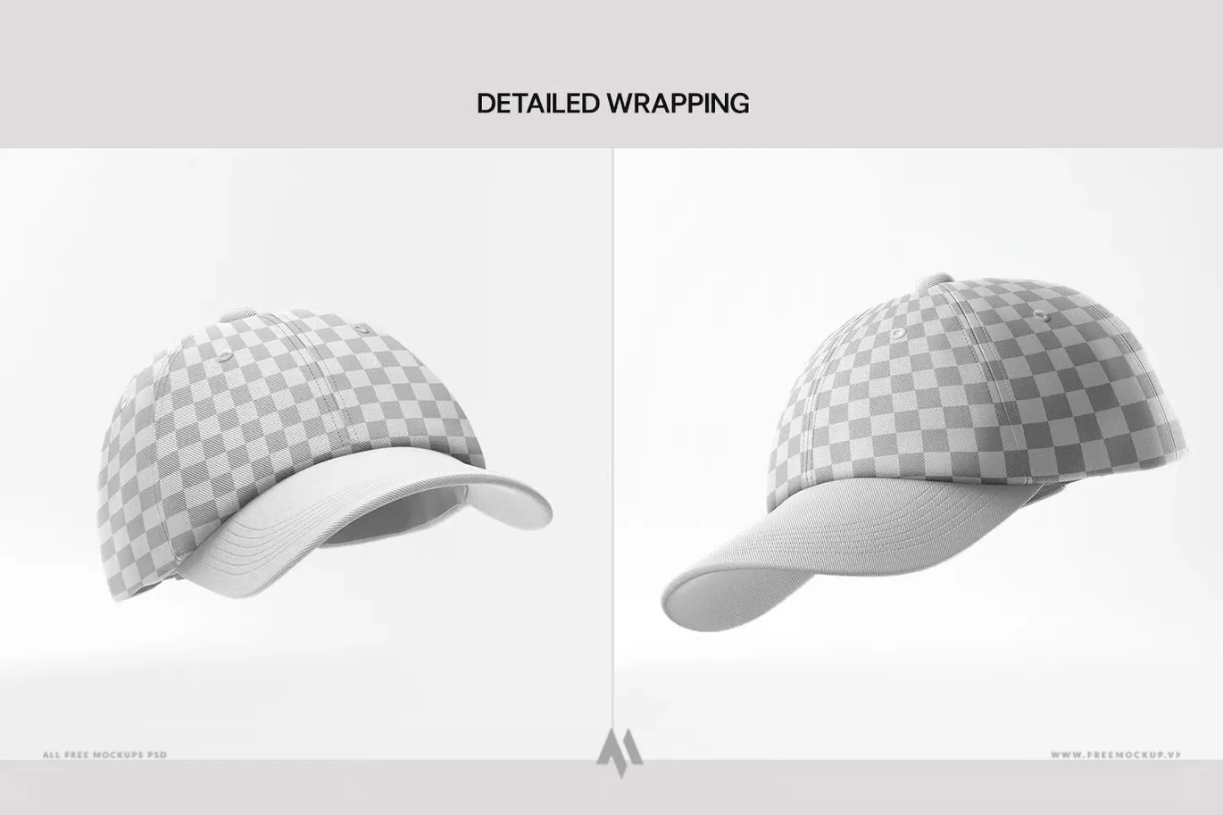 Bộ mockup mũ lưỡi trai thời trang