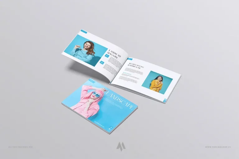 Mockup quyển tạp chí hiện đại và tinh tế