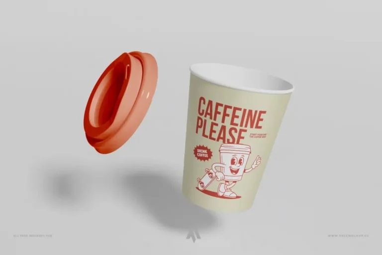 Mockup Ly Cà Phê PSD Chuyên Nghiệp