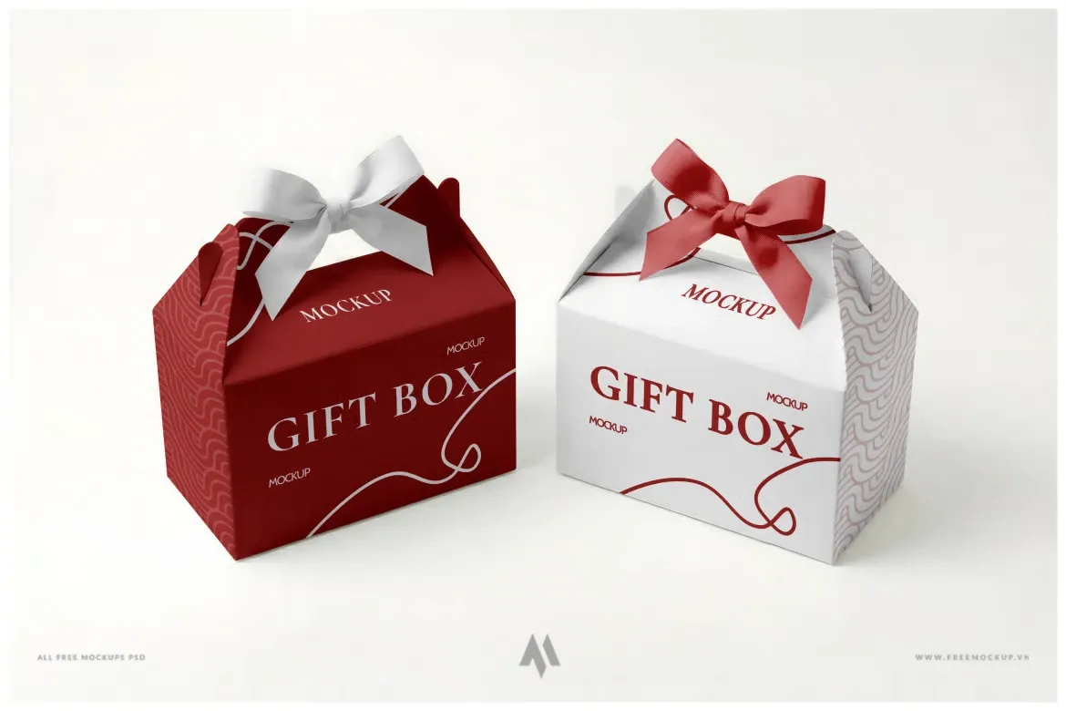 Mockup Hộp Quà Sang Trọng PSD Chuyên Nghiệp
