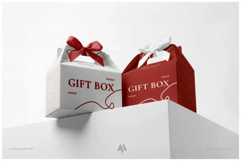 Mockup Hộp Quà Sang Trọng PSD Chuyên Nghiệp