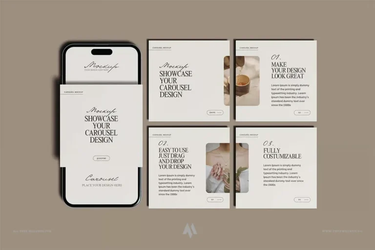 Mockup bài post đăng mạng xã hội
