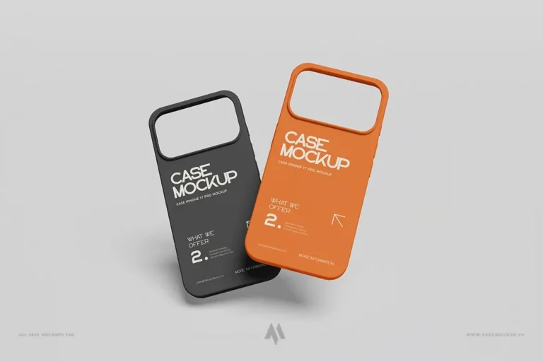 Mockup Ốp Lưng iphone17pro PSD Chuyên Nghiệp