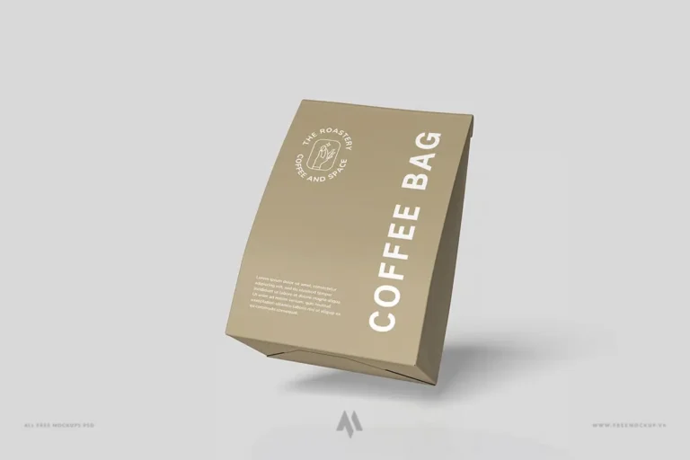 Coffee Bag Mockup: Bộ 3 File PSD Chất Lượng Cao, Dễ Tùy Chỉnh